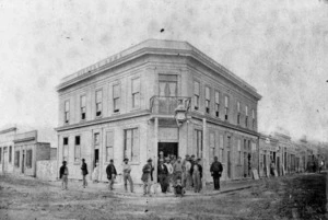 Tait Brothers fl 1864-1867 : Digger's Arms Hotel in Hokitika, Westland