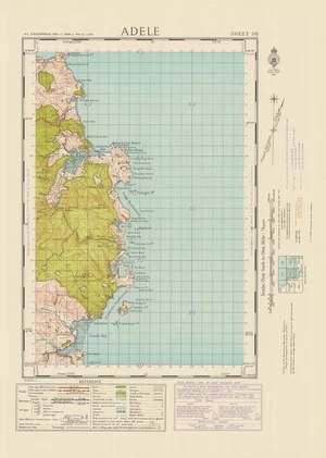 Adele [electronic resource] / drawn and published by the Lands and Survey Dept., N.Z. ; compiled from plane table sketch surveys & official records by the Lands & Survey Department.