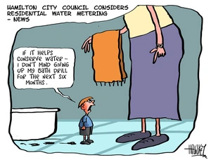Hawkey, Allan Charles, 1941- :Hamilton City Council considers residential water metering - News. 12 December 2012