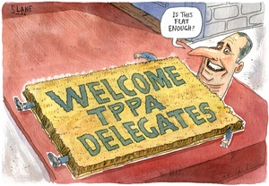 Slane, Christopher, 1957- :Welcome TPPA delegates. 14 December 2012