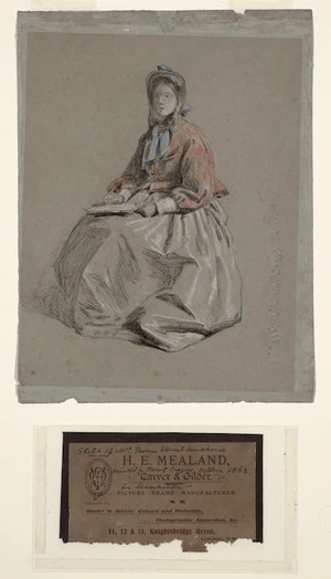 Crozier, Robert, 1815-1891 :[Portrait of Ellen Monkhouse, wife of T. S. Monkhouse]