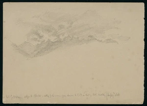 [Gully, John], 1819-1888 :Pale gold sun, edges to clouds; sky pale warm grey down to gold on no. 1; mountains milky purply slate [1860-1880s].