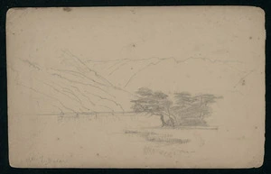 [Gully, John], 1819-1888 :Outlet of Te Warau [1860-1880s].