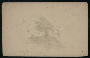 [Gully, John], 1819-1888 :Glacier bed, showing shadows in morning [1860-1880s].