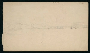 [Gully, John], 1819-1888 :[Ships near a headland. 1860-1880s].