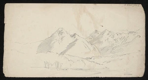 [Gully, John], 1819-1888 :[Mountain sketch. 1860-1880s].