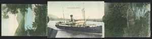 Aitken, George, fl 1900-1914 :New Zealand postcard; Arahura leaving Westport; A peep at the Buller River, no. 12, W.V.; A peep at Hawkes Craig Buller 39, Vinsen, photo. Printed in Saxony [1905-1914].