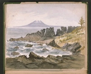 Artist unknown :[Rangitoto Island, from Devonport(?). 1870s?]