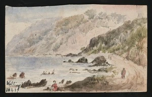 Connell, B, fl 1840-1843. Attributed works :Petoni Road, Wellington. 1841