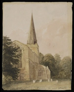Kinder, Sarah, 1827-1888 :Doveridge Church - nr Uttoxeter. [ca 1850]