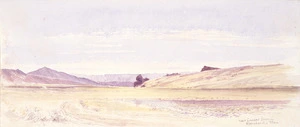 [Hodgkins, William Mathew] 1833-1898 :Near Lauder Station, Manuherikia Plain. [188-?]