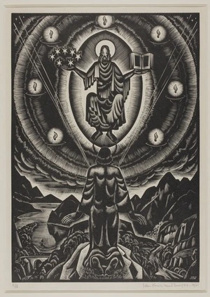 [Wood engraving of St. John the Divine] [picture] / [John Buckland Wright].