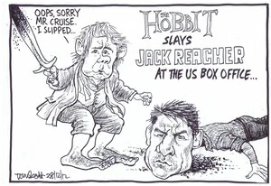Scott, Thomas, 1947- :The Hobbit slays Jack Reacher at the US box office... 28 December 2012