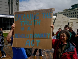 Occupy Wellington protest at Civic Square, Wellington