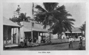 Street scene in Apia, Samoa, showing a post office