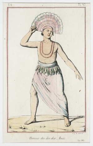 [Webber, John], 1757-1793 :Homme des Iles des Amis. Imp B Jollivet. T[ome] 4. pl[ate] 43. Pag 269.