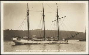 Captured German schooner Else at Falmouth, England - Photograph taken by Opie Ltd