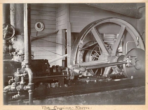 The engine room of a brickworks at Silverstream, Wellington Region, New Zealand
