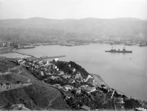 View from Mount Victoria, looking across Oriental Bay toward Wellington City