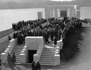 Unveiling of the Massey memorial, Point Halswell, Wellington