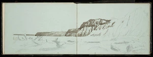 [Lysaght, Mary Grace Caroline], 1850?-1935 :Mokoia Beach after great flood in Tongahoe. [1880-1920]