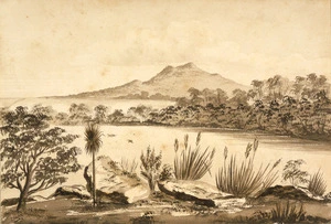 Hoyte, John Barr Clark, 1835-1913 :Lake Takapuna, North Shore, from Dr Fischer's [1860?]