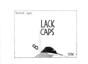 Second... again. B/LACK CAPS. 1 April 2010