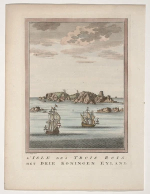 [Gilsemans, Isaac] fl 1630s-ca 1645 :L'Isle des Trois Rois. Het Drie Koningen Eyland. J V Schley direx [Between 1726 and 1758]