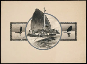 Watkins, Kennett, 1847-1933 :Polynesian canoes. Graphic and Weekly news [Tonga. ca 1900]