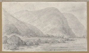[Swainson, William] 1789-1855 :Deserted pah, Kapiti. [1849?]