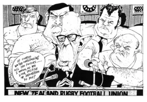Hodgson, Trace, 1958- :"Of course we're considering all the factors... I mean, do we look selfish or insensitive to you?" Listener. 20 April, 1985.