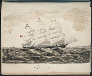 Carbery, Andrew Thomas H 1836-1870 :Ship "Golden Sea" 1418 Reg.d [1866?]