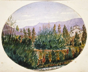 [Hodgkins, William Mathew], 1833-1898 :[Garden, Dunedin, 1880s]