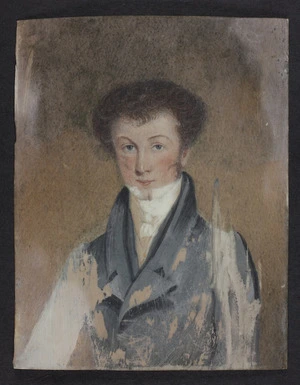 Bridge, Cyprian, 1807-1885 :[Self portrait on ivory. 1830-1840s]