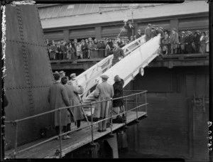 All Blacks, New Zealand representative rugby union team, boarding the ship Remuera