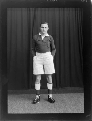 H Poole, member of the British Lions rugby union team