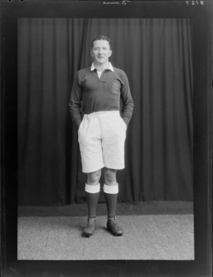 M J Dunne, member of the British Lions rugby union team