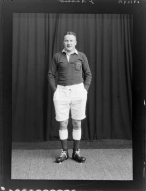 J A Bassett, member of the British Lions rugby union team