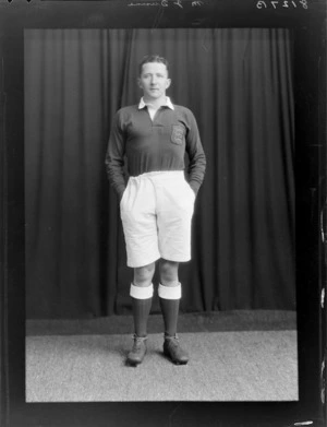 M J Dunne, member of the British Lions rugby union team