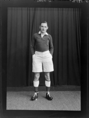 H Poole, member of the British Lions rugby union team