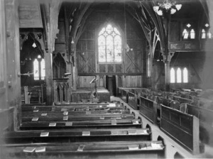 Interior of St Paul's Pro-Cathedral Church on Mulgrave Street, Thorndon