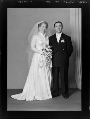 Unidentified bride and groom, [Kleist family wedding?]