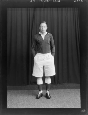T E Jones-Davies, member of the British Lions rugby union team