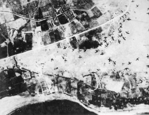 Bombing Maleme Aerodrome, Crete, during World War 2