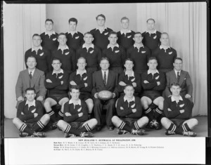 All Blacks, New Zealand representative rugby union team, vs Australia,1958,at Wellington