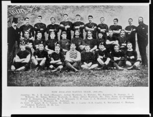 New Zealand Native Football Team, rugby union representative team of 1888-1889 - Photographer unidentified