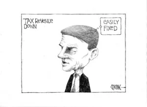 Tax revenue down. "Easily fixed." 10 May 2010