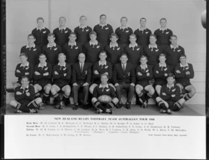 All Blacks, New Zealand representative rugby union team, Australian tour, 1968
