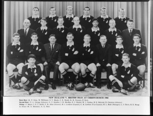 All Blacks, New Zealand representative rugby union team, vs British Isles, third test, Christchurch, 1966