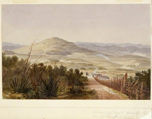 [Mitford, John Guise] 1822-1854 :Mt Albert nearby Au[ckland] an extinct volcano [1845]